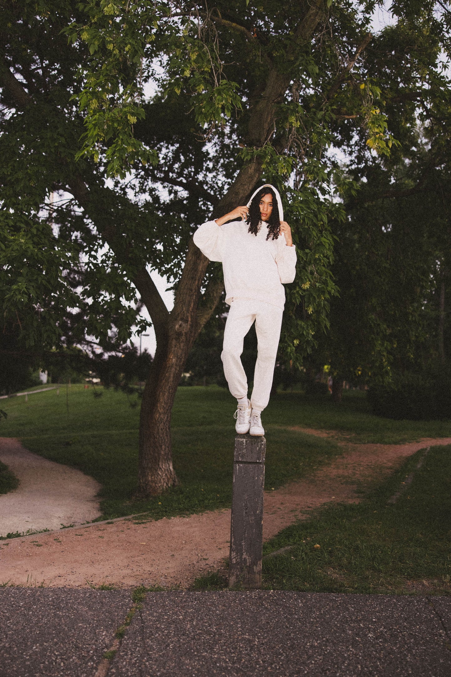 Oversized Cream Hoodie