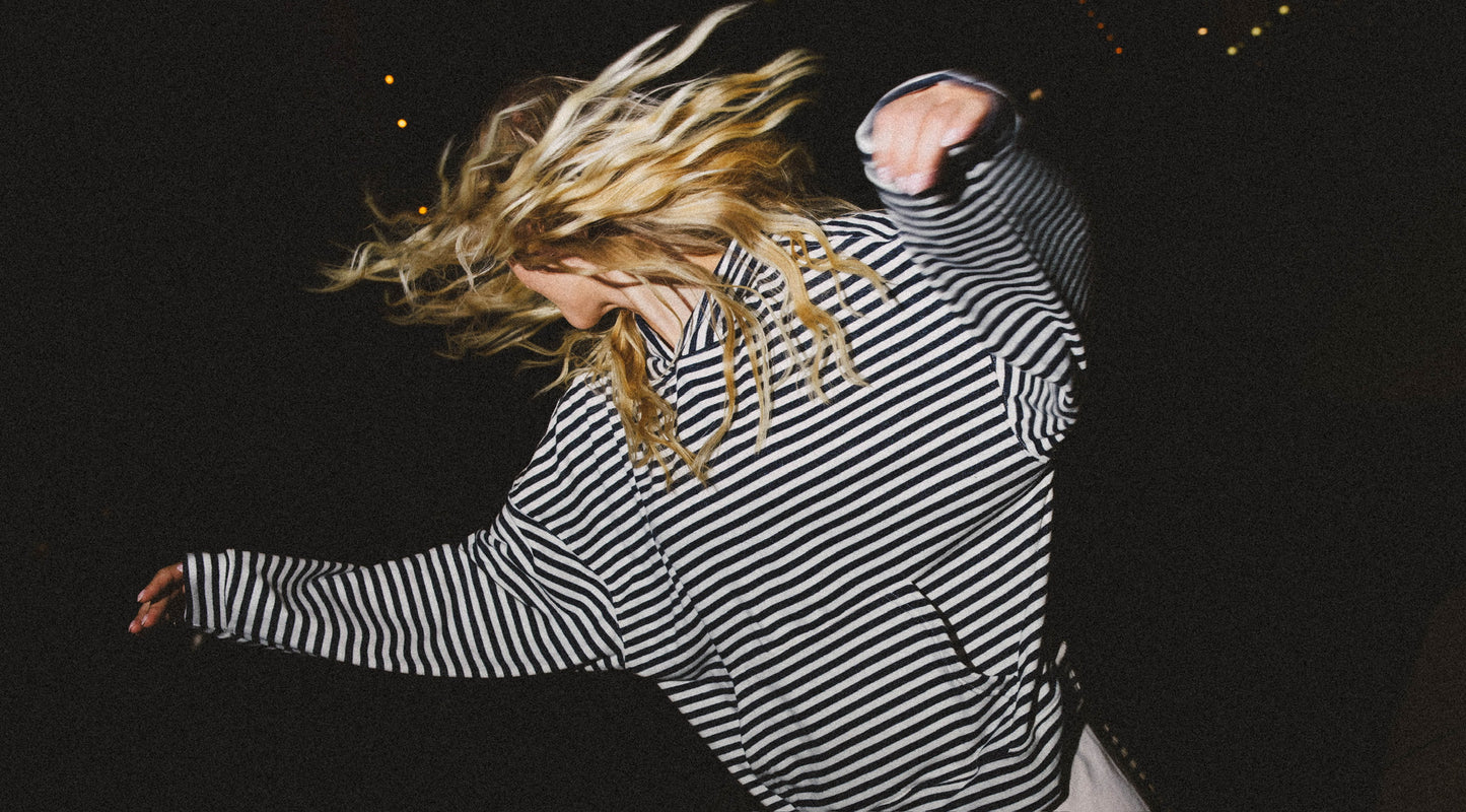 Oversized Striped Hoodie