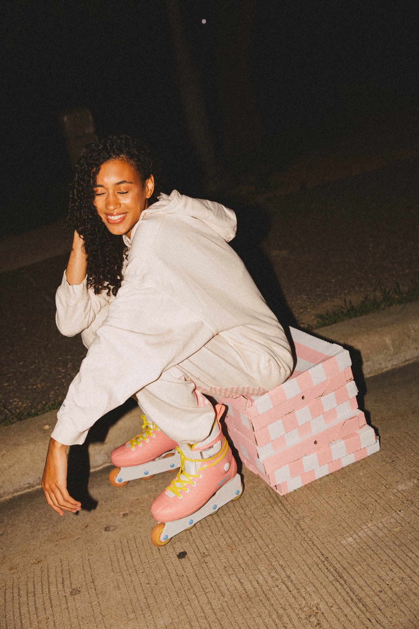 Oversized Cream Hoodie