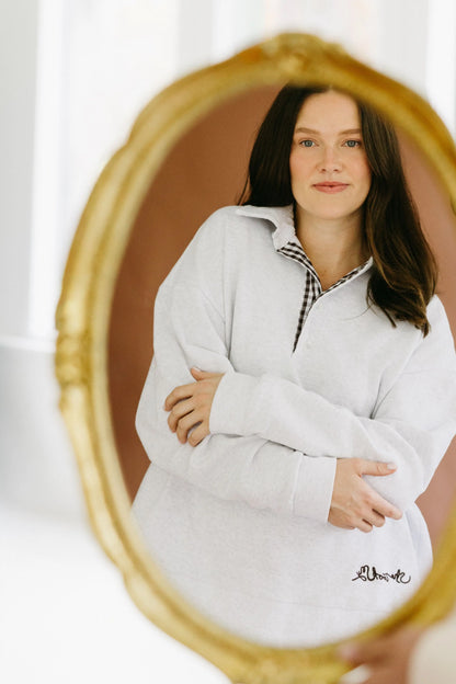 Oversized Polo Sweatshirt SHE TOOK MY