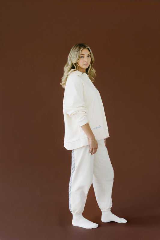 Oversized Polo Sweatshirt