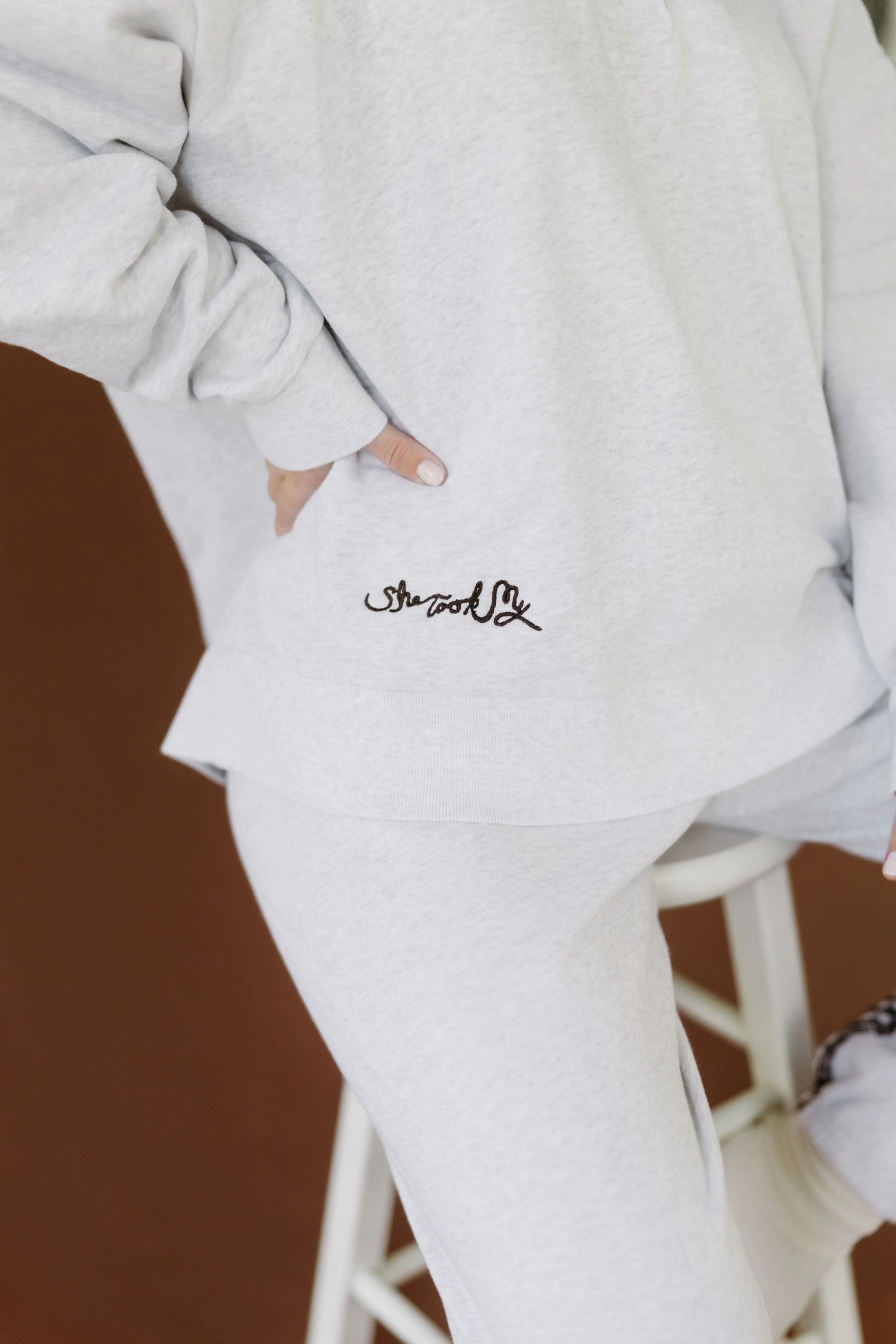 Oversized Polo Sweatshirt SHE TOOK MY