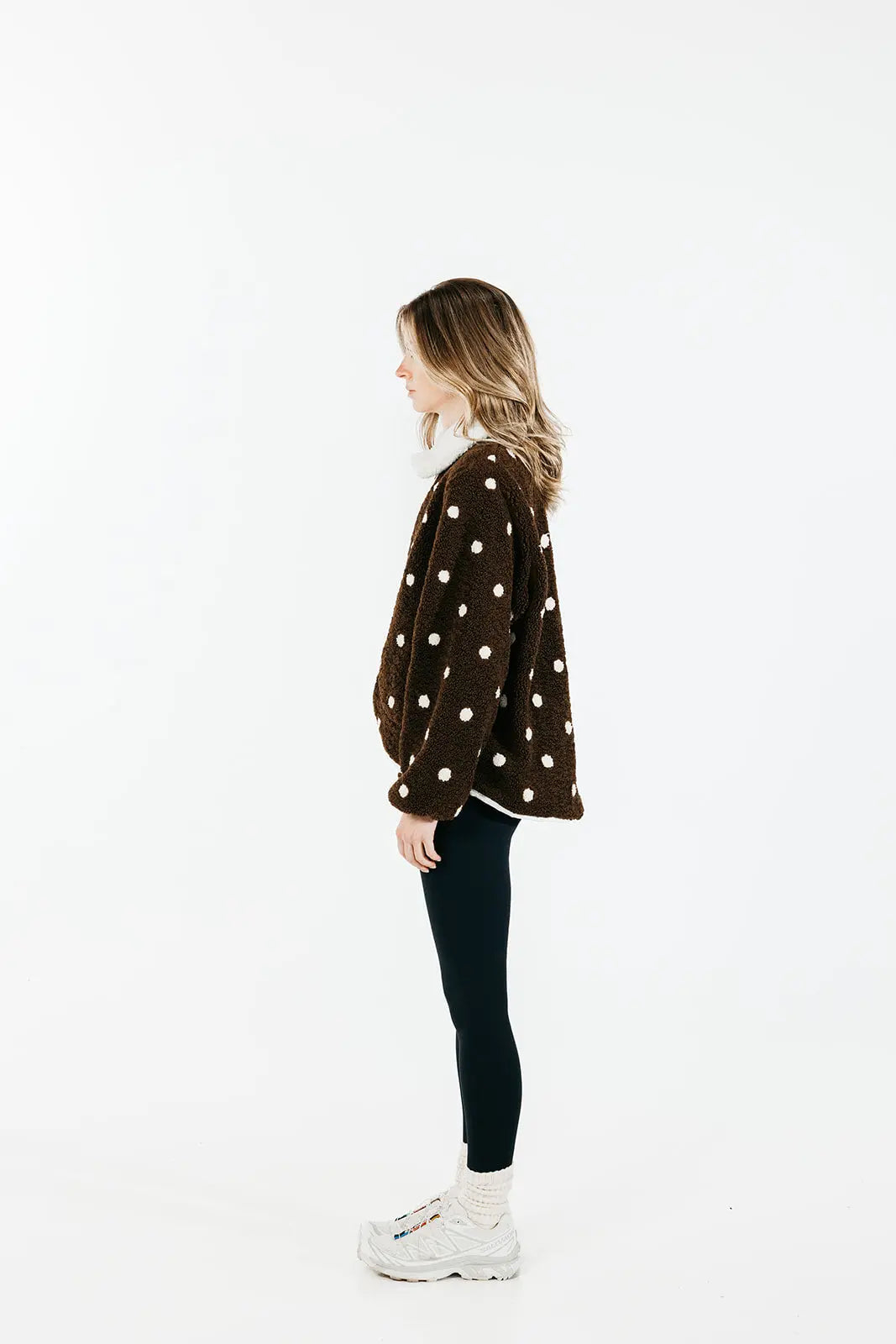 Polka Dot Sherpa Jacket SHE TOOK MY