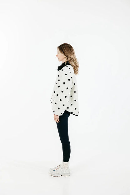 Polka Dot Sherpa Jacket SHE TOOK MY