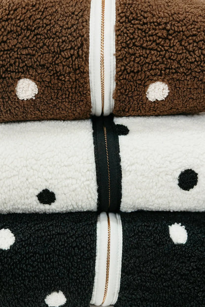 Polka Dot Sherpa Jacket SHE TOOK MY