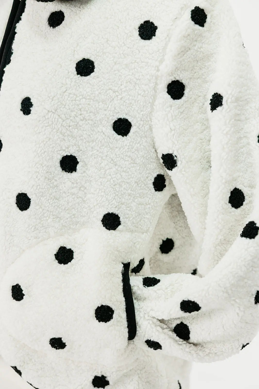 Polka Dot Sherpa Jacket SHE TOOK MY