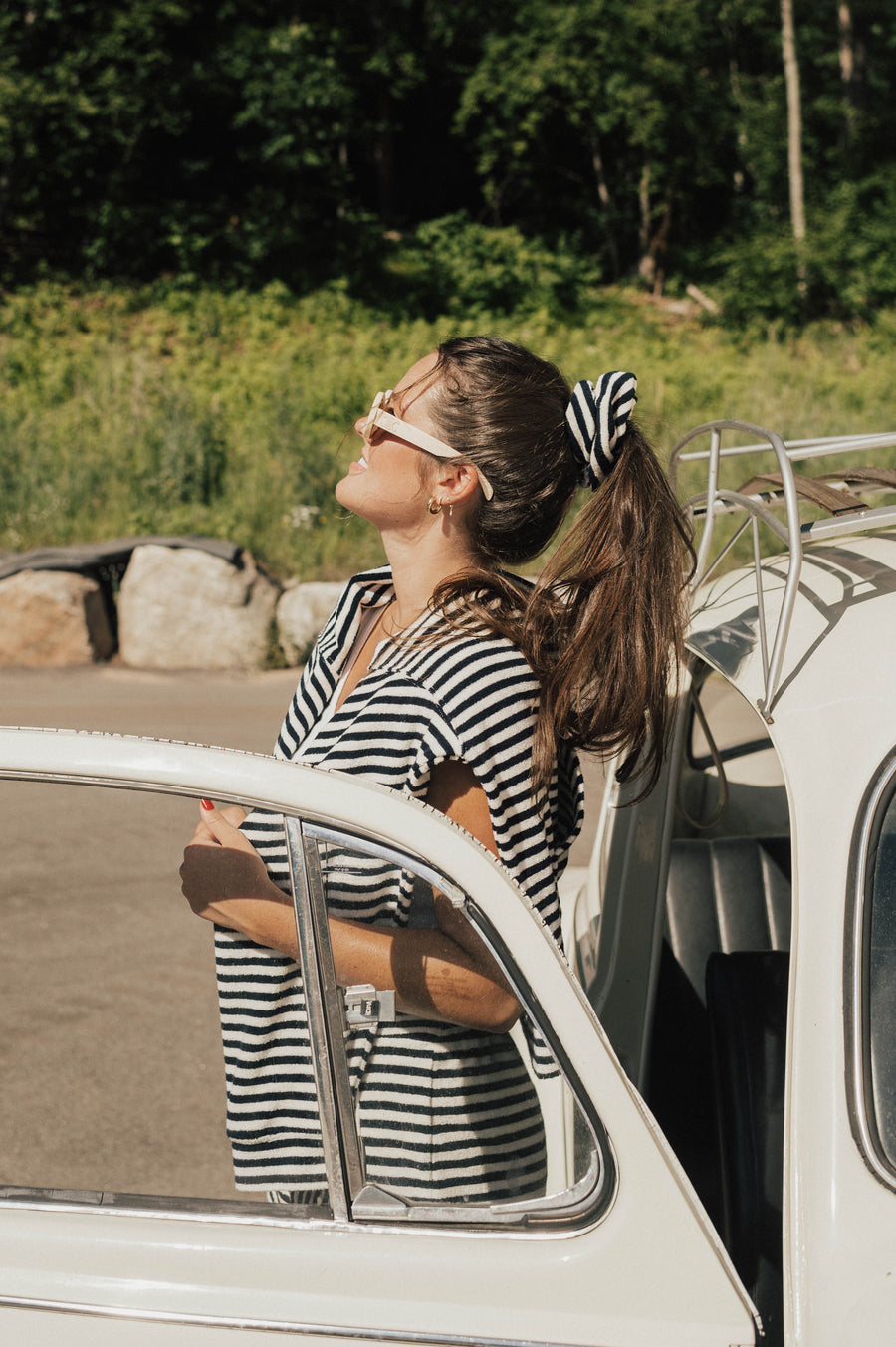 Hair Scrunchie - Backseat Blue