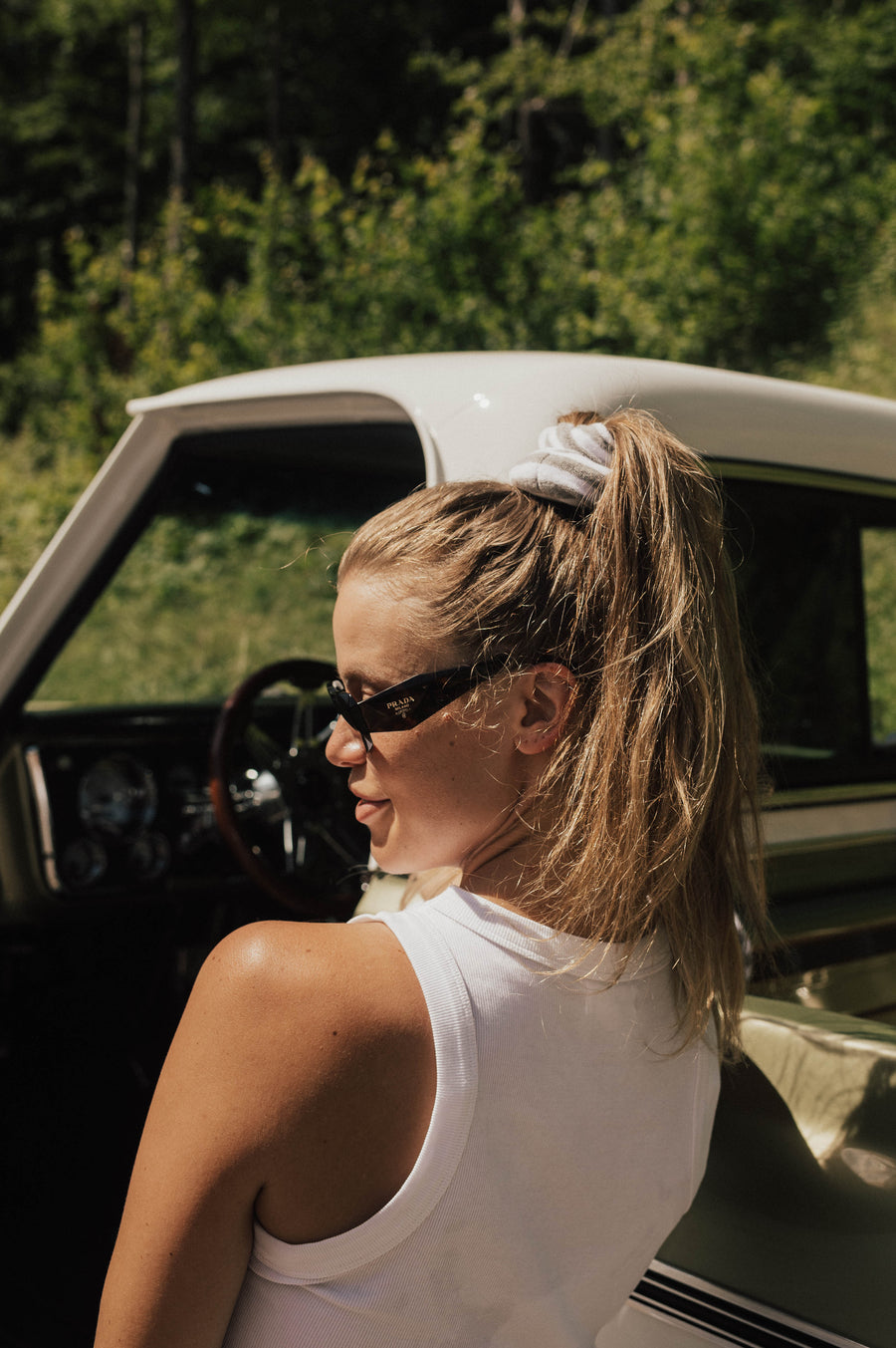 Hair Scrunchie- Smoke Show