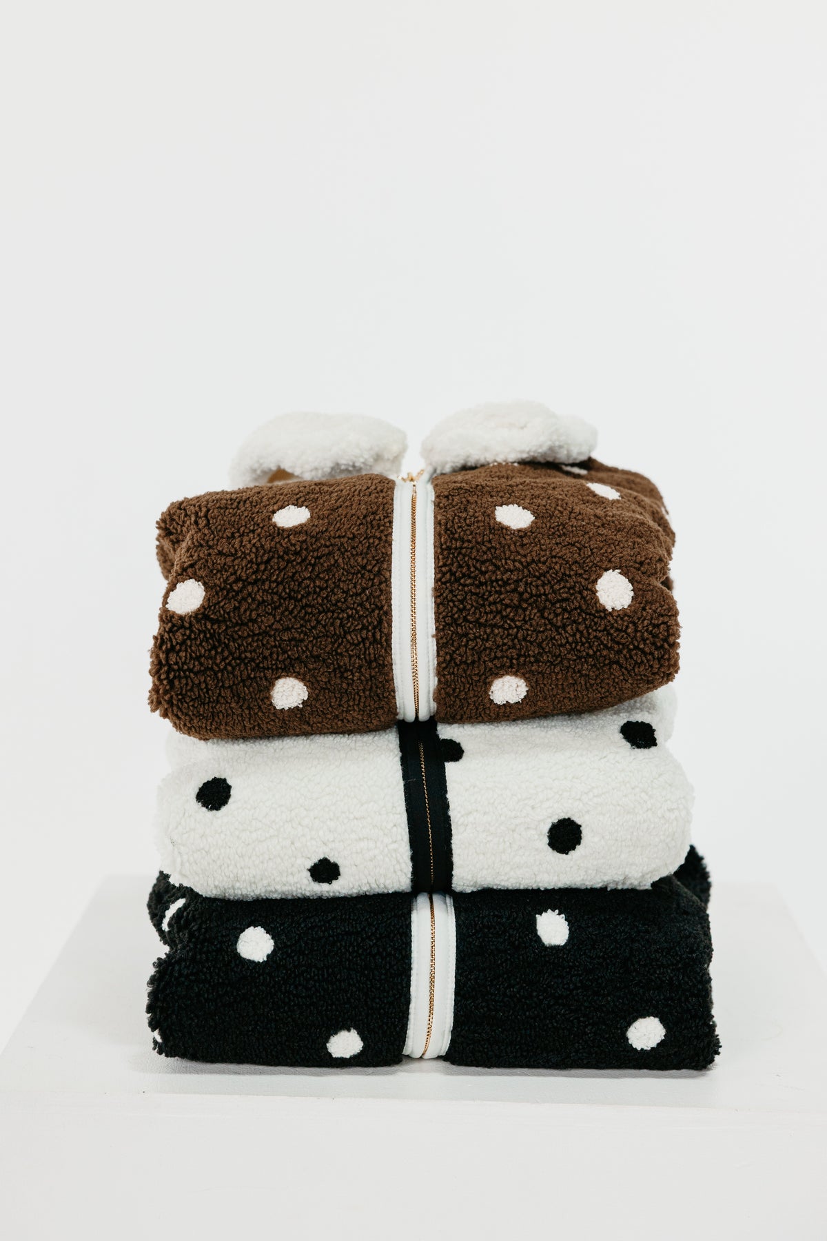 Polka Dot Sherpa Jacket SHE TOOK MY