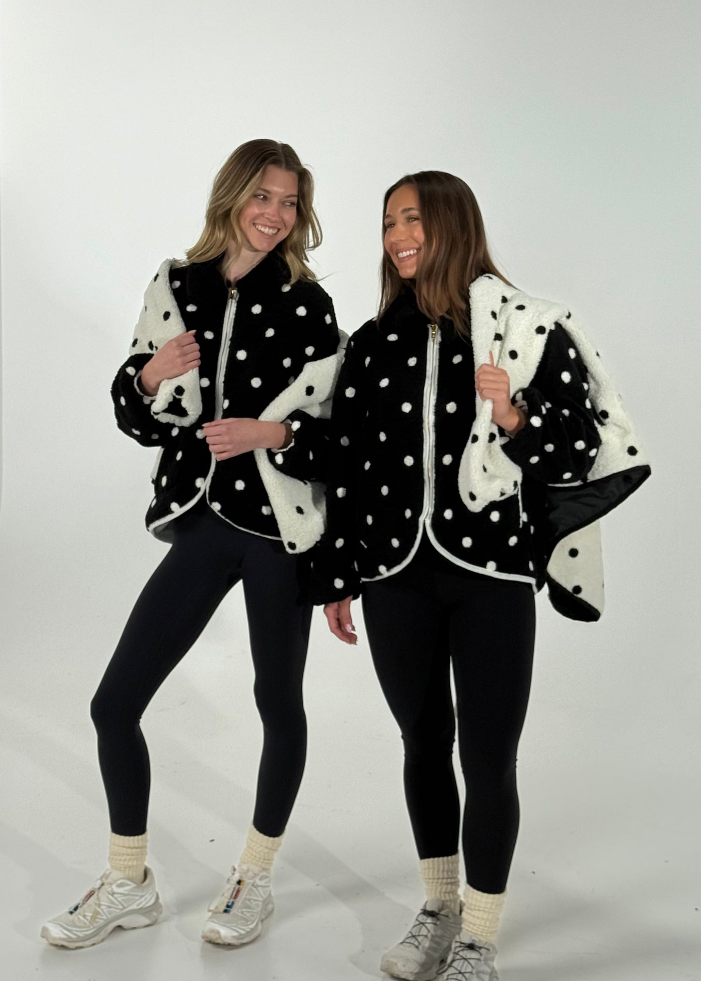 Polka Dot Sherpa Jacket SHE TOOK MY