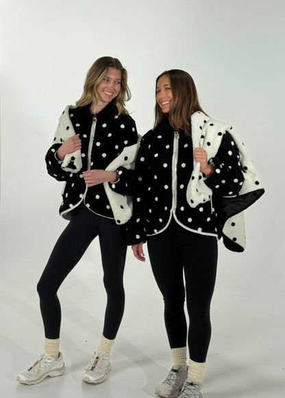 Polka Dot Sherpa Jacket SHE TOOK MY