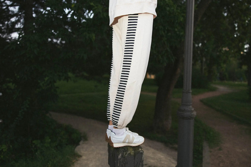 Cream Joggers SHE TOOK MY