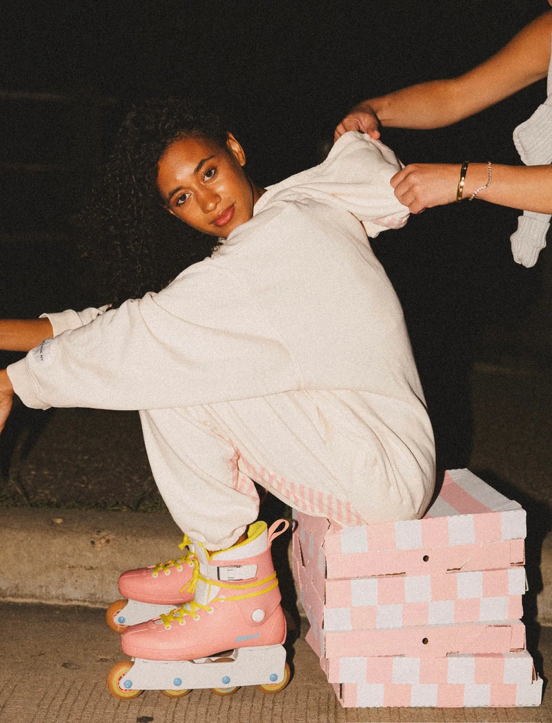 Cream Hoodie SHE TOOK MY