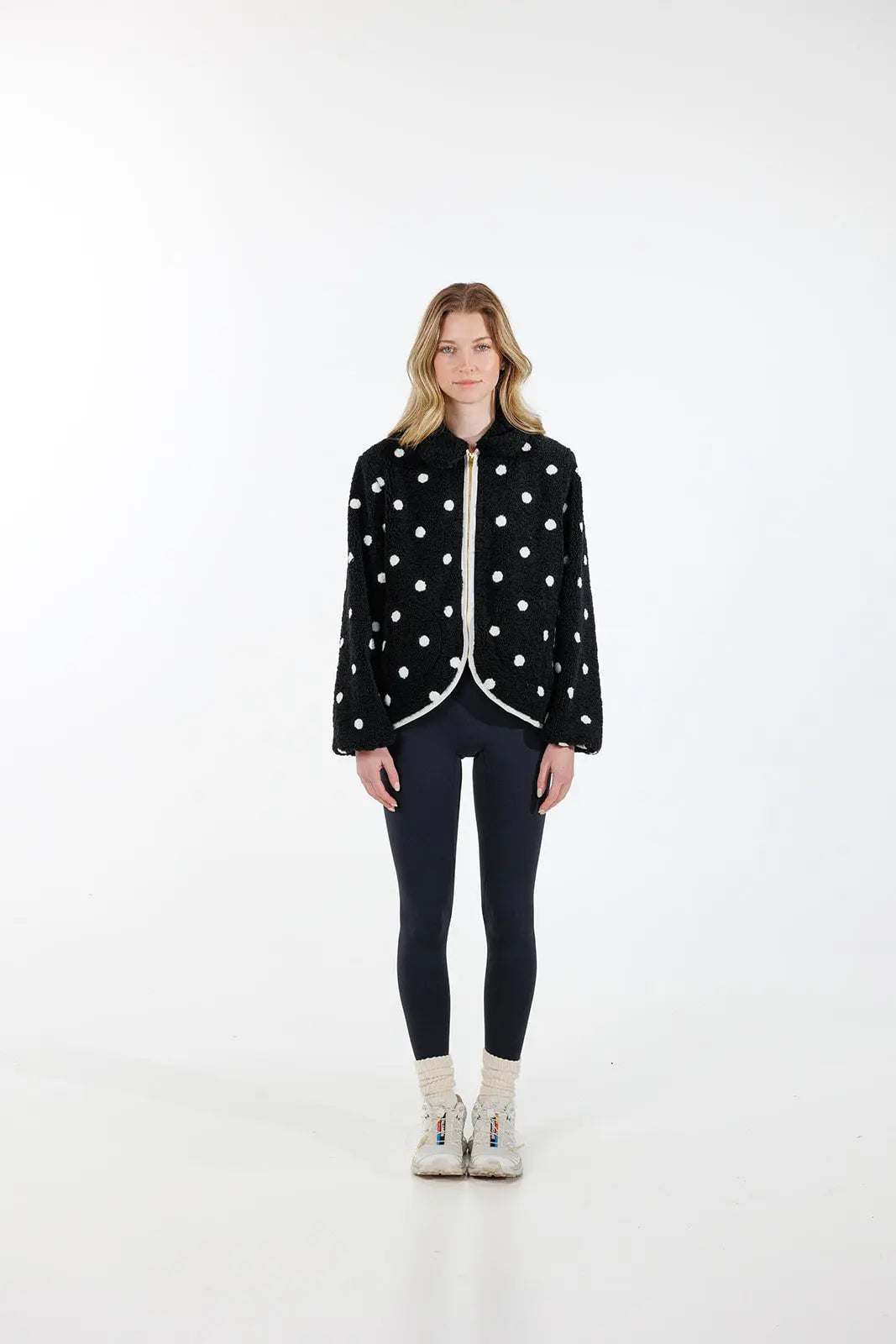Polka Dot Sherpa Jacket SHE TOOK MY