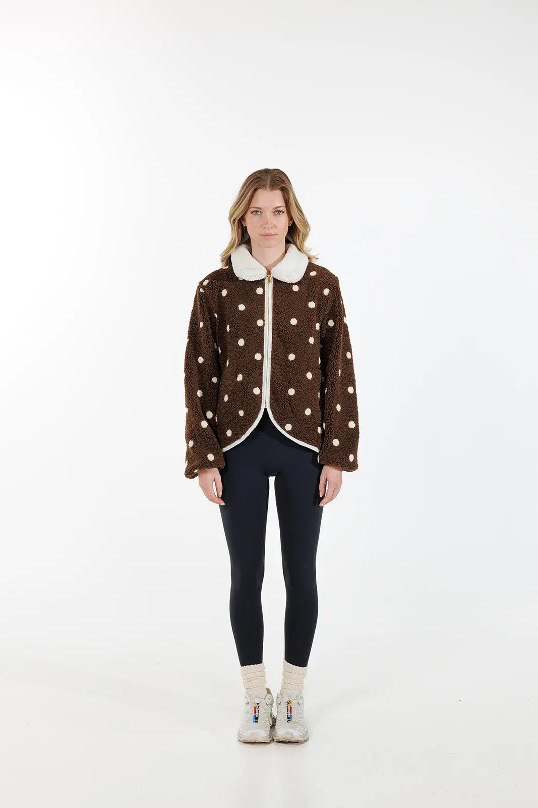 Polka Dot Sherpa Jacket SHE TOOK MY