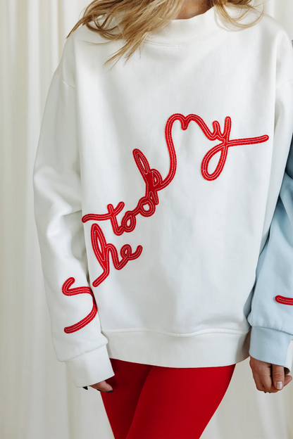 STM Mock Neck SHE TOOK MY